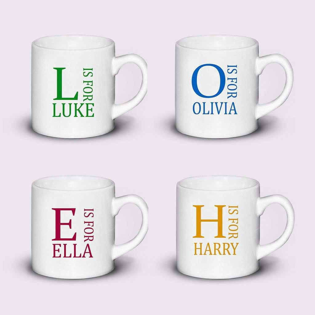 Personalised Tea Coffee Drink 6OZ Mug For Kids Children Cup With Your Name Gift