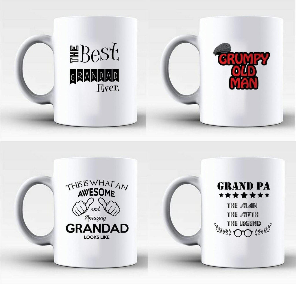 The Best Grandad Ever Glass Mug Cup Gift For A Special Dad Grandpa Daddy D3