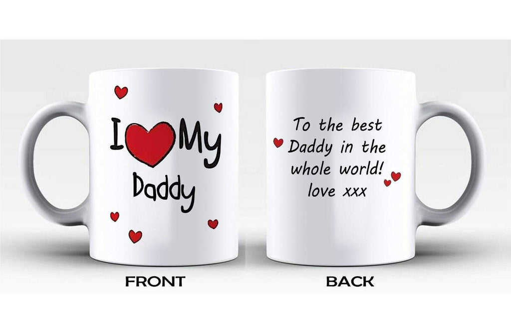 Personalised Perfect Gift For A Special Dad Father's Day I Love My Daddy