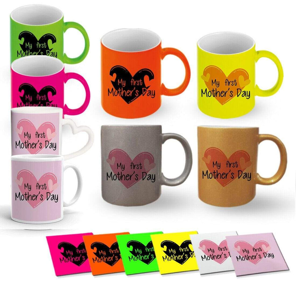 My First Mother's Day Mug Cup Coffee Tea Gift With Or Without A Coaster Set D2