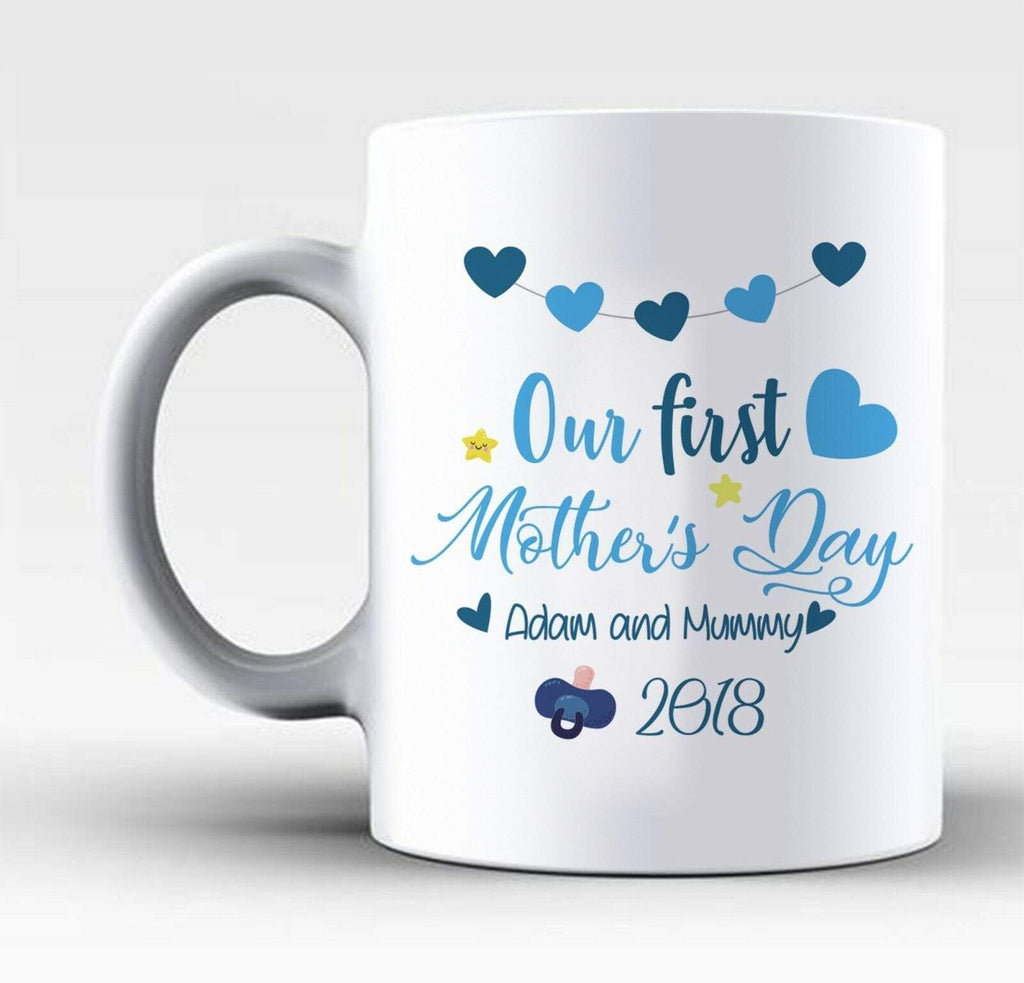 Personalise Name Perfect Gift For A Special Mum For Mother's Day Gift Mug Blue