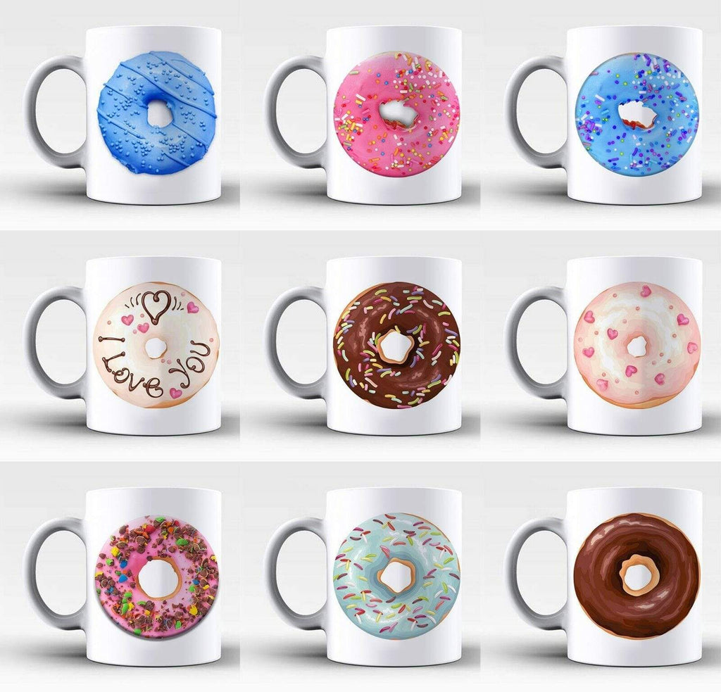 New Perfect Ideal Tea Coffee Mug Gift Present Sweet Doughnut Print Drink Glass 1