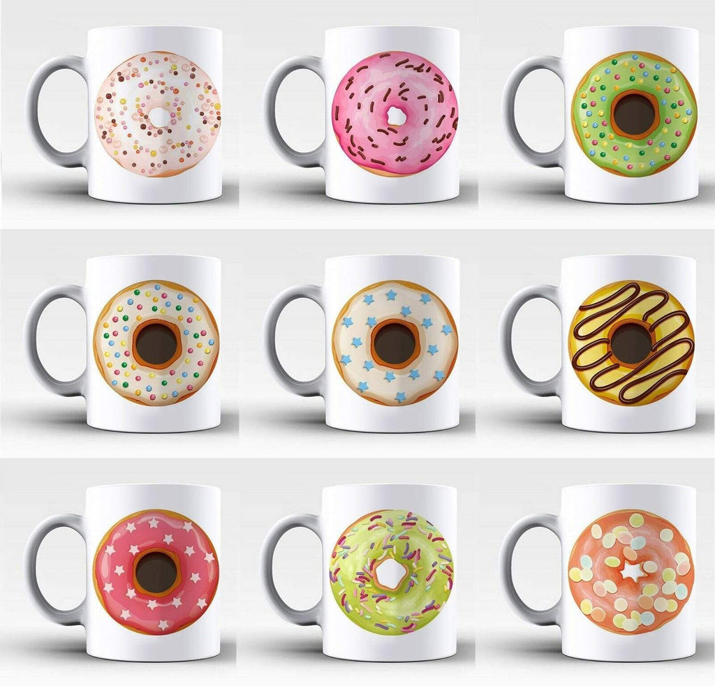 New Perfect Ideal Tea Coffee Mug Gift Present Sweet Doughnut Print Drink Glass 3