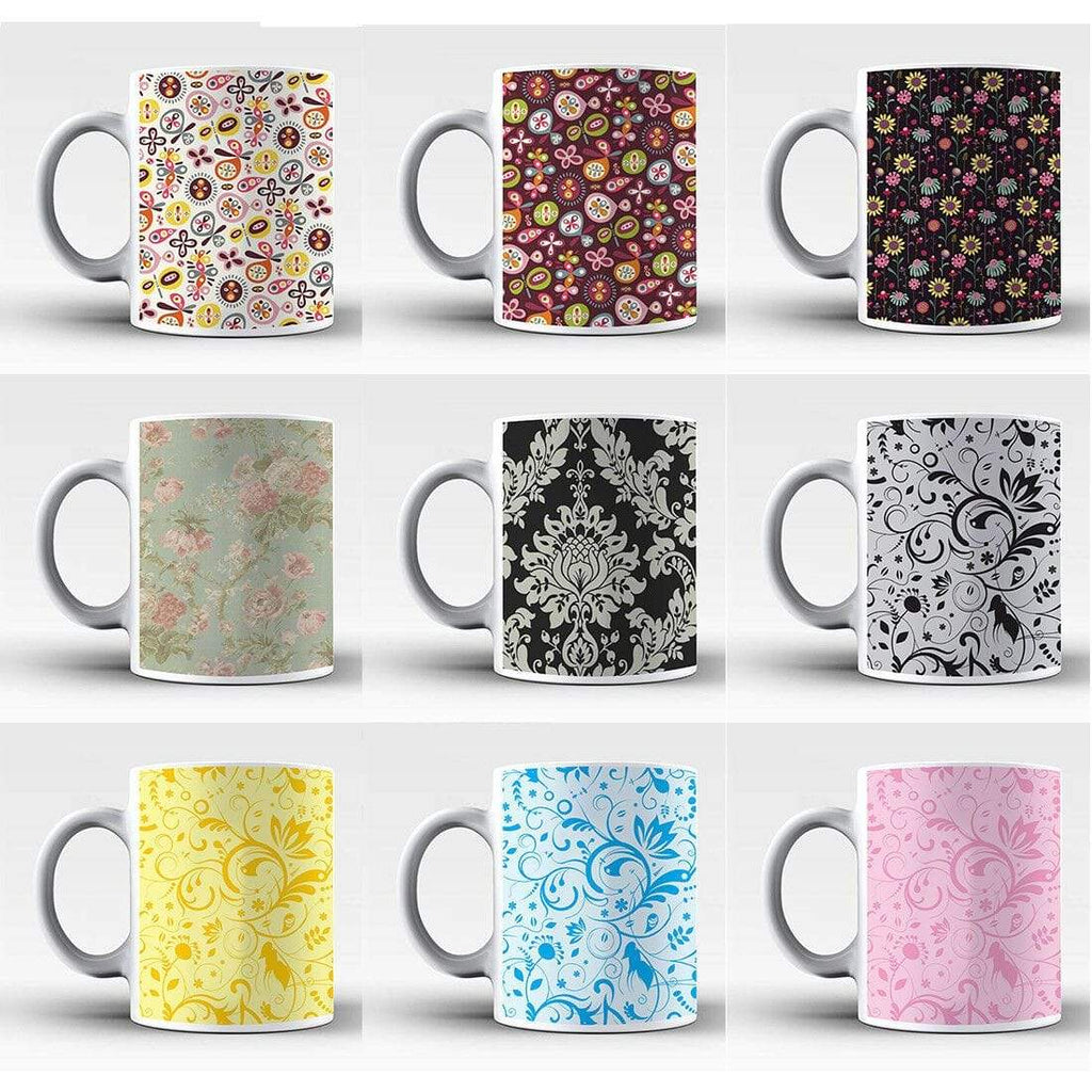 New Perfect Ideal Tea Coffee Mug Gift Present Floral Print Design Drink Glass 1