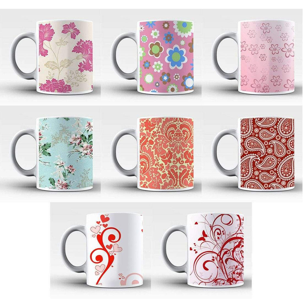 New Perfect Ideal Tea Coffee Mug Gift Present Floral Print Design Drink Glass 2