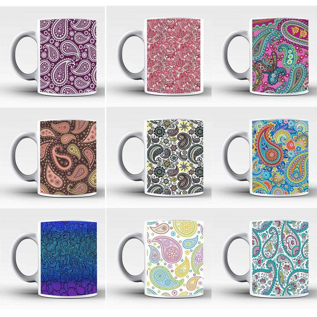 New Ideal Tea Coffee Mug Perfect Gift Present Paisley Aztec Print Drink Glass 1