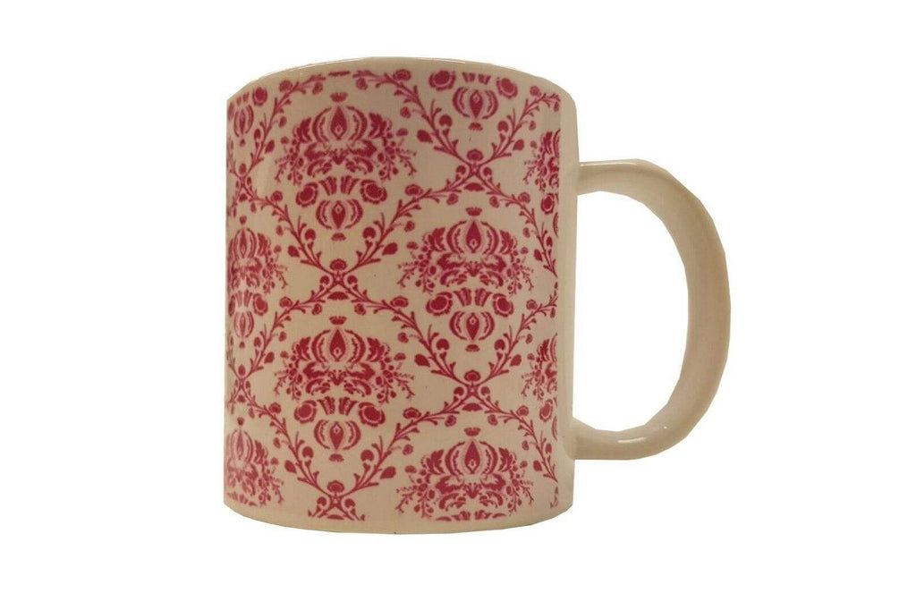 Pink Floral Flower Design Pink Retro Vintage Tea Coffee Mug Cup