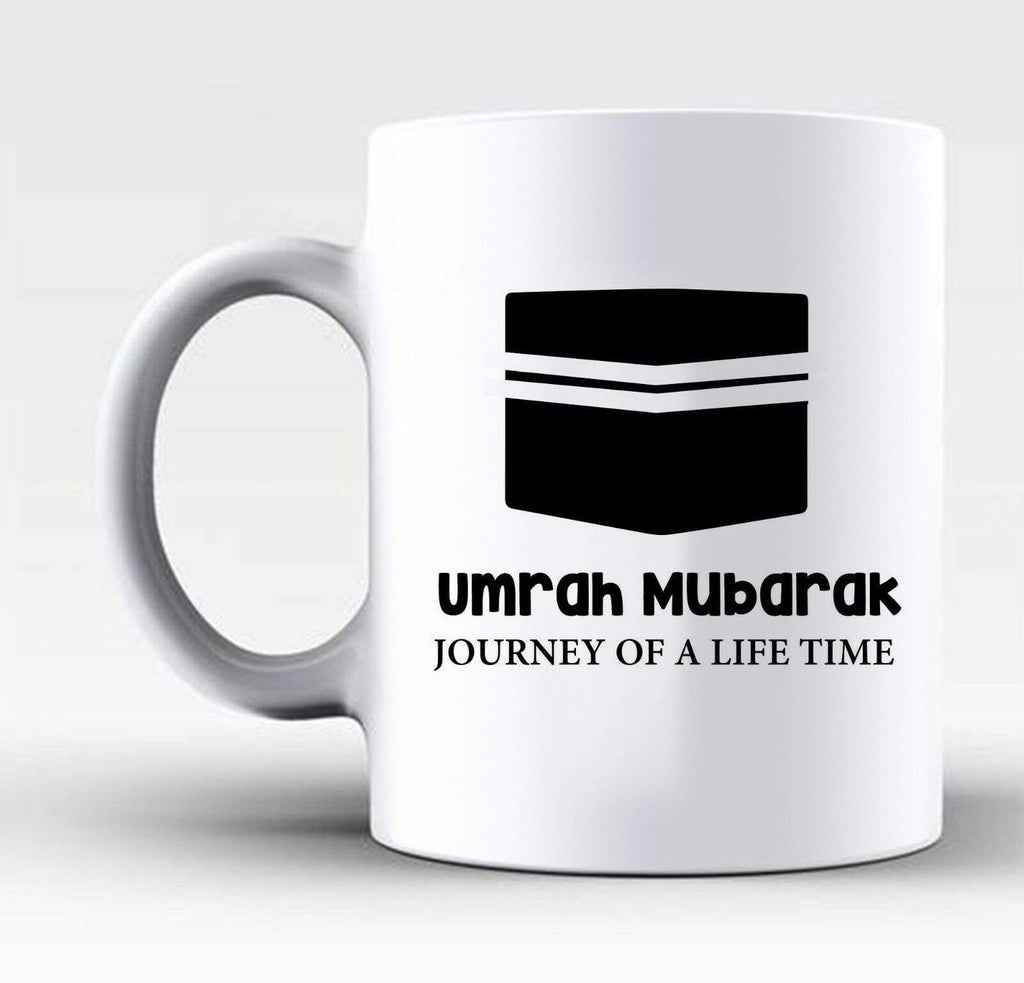 Umrah Mubarak Islamic Muslim Drink Cup Glass Coffee Tea Mug Gift Present 1