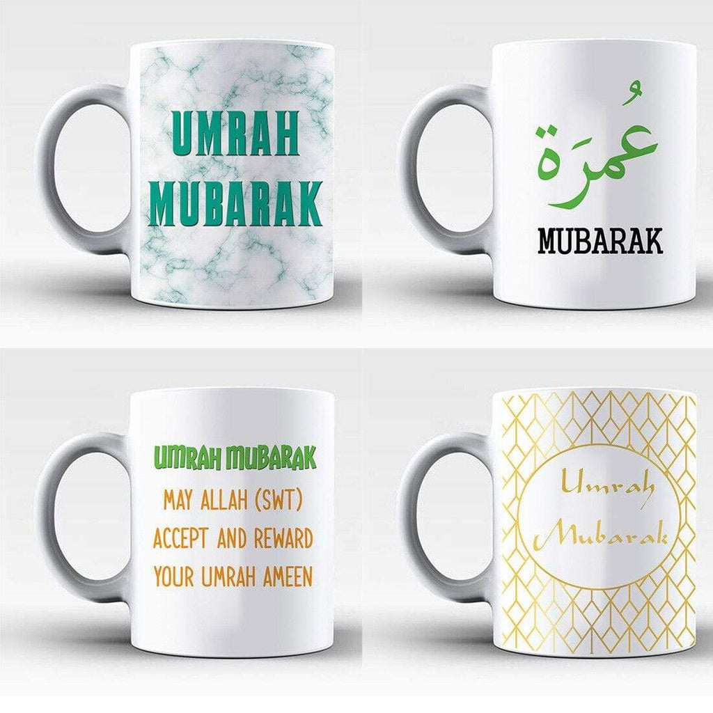 Umrah Mubarak Islamic Muslim Drink Cup Glass Coffee Tea Mug Gift Present 2