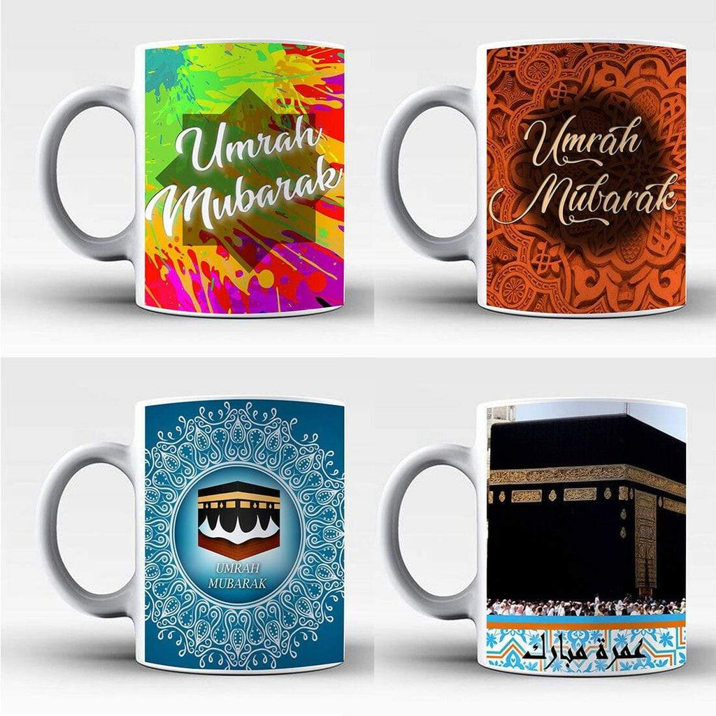 Umrah Mubarak Mugs Islamic Muslim Drink Cup Glass Coffee Tea Gift Present D2