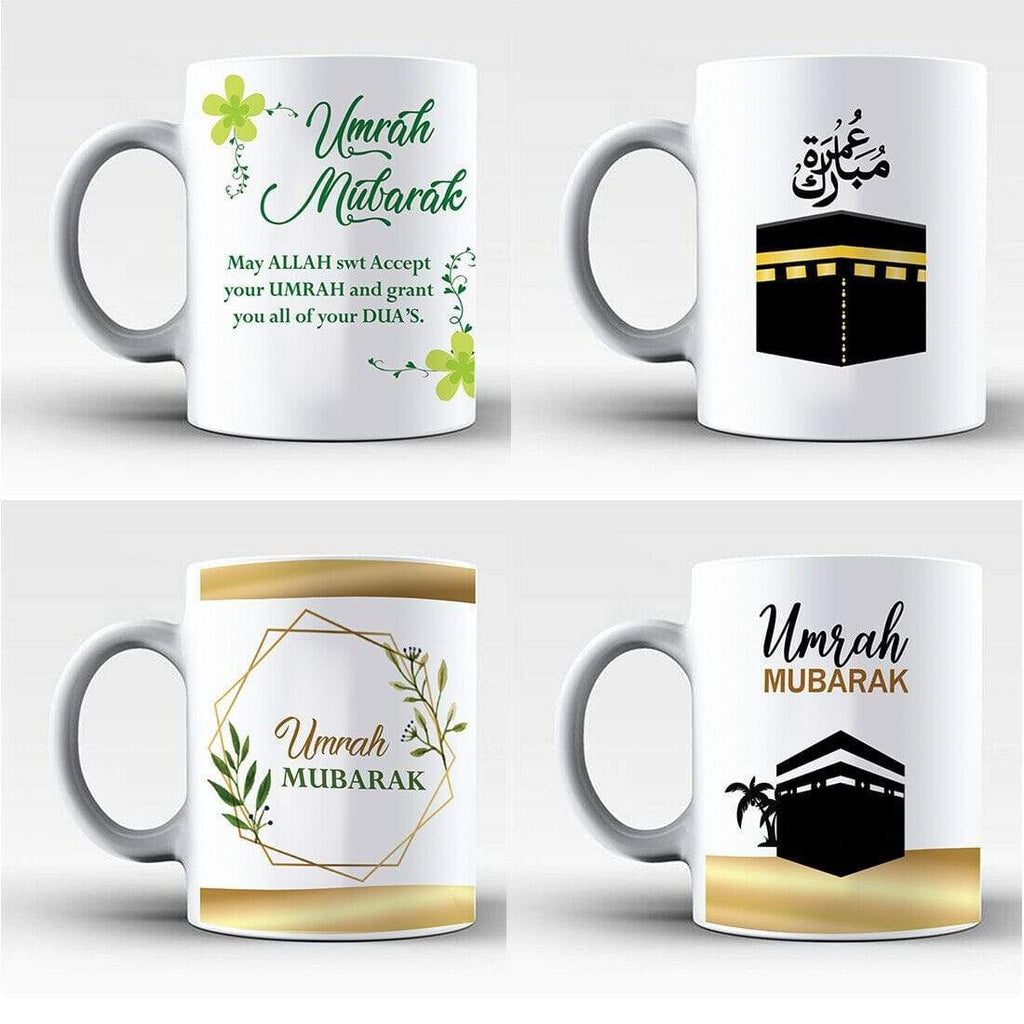 Umrah Mubarak Islamic Muslim Drink Cup Glass Coffee Tea Mug Gift Present NEW D2