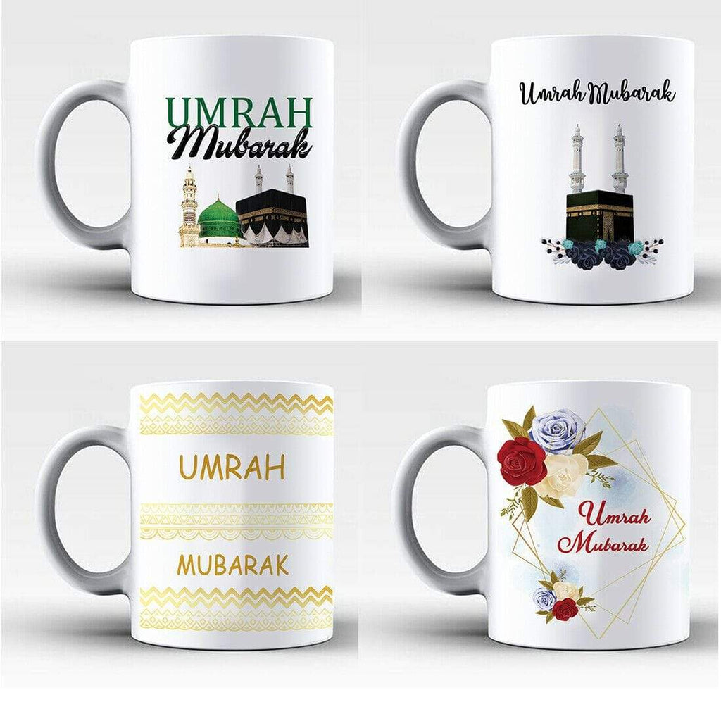 Umrah Mubarak Islamic Muslim Drink Cup Glass Coffee Tea Mug Gift Present NEW D1