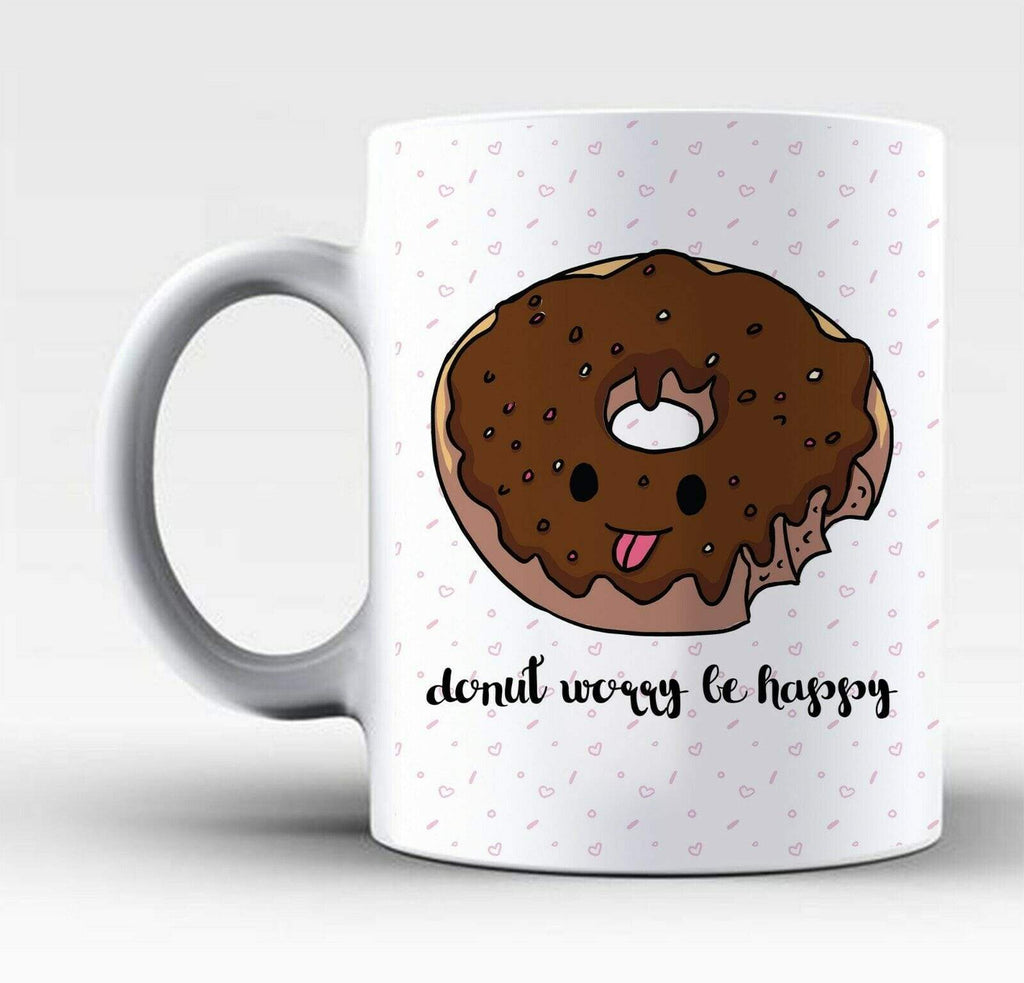 I Donut Care Funny Doughnut Tea Coffee Mug Perfect Gift Present Drink Glass 2