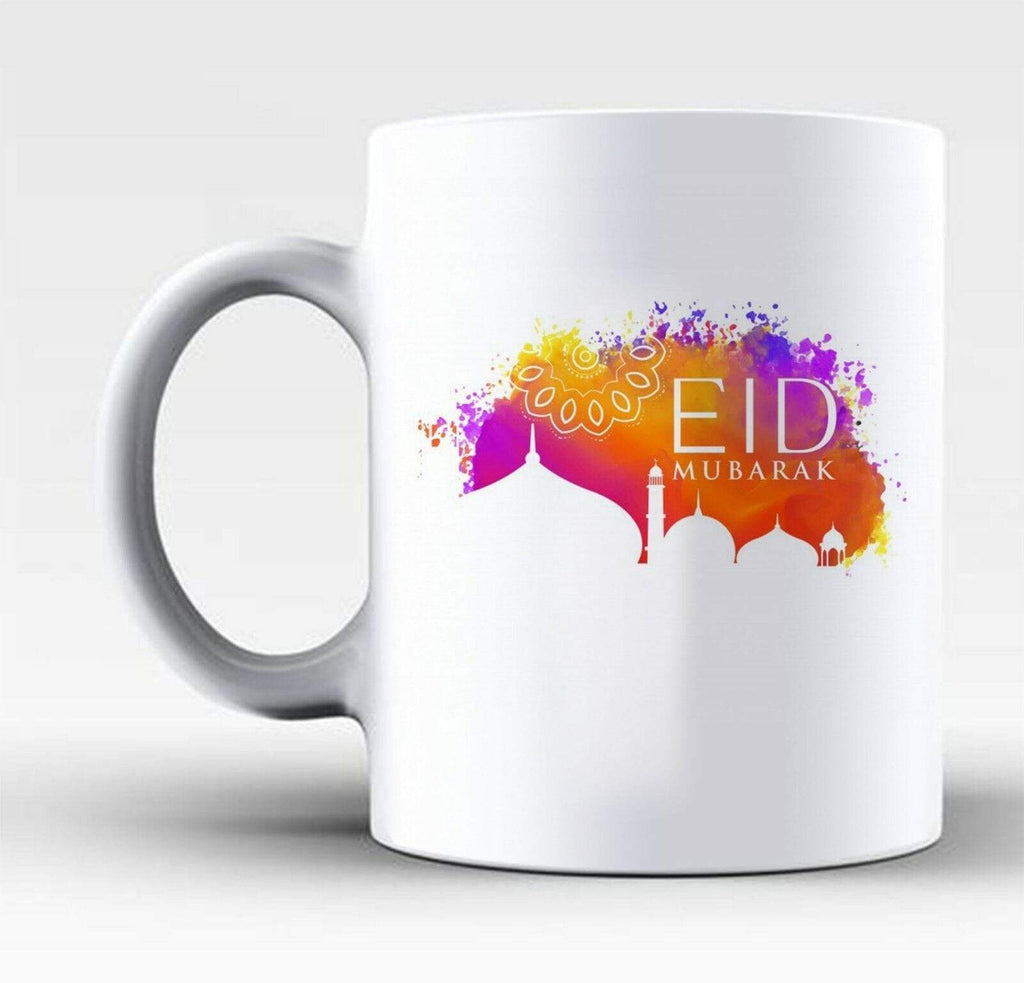 Eid Mubarak Mubrook Tea Coffee Mug Masjid Mosque Islamic Holy Month Gift Present