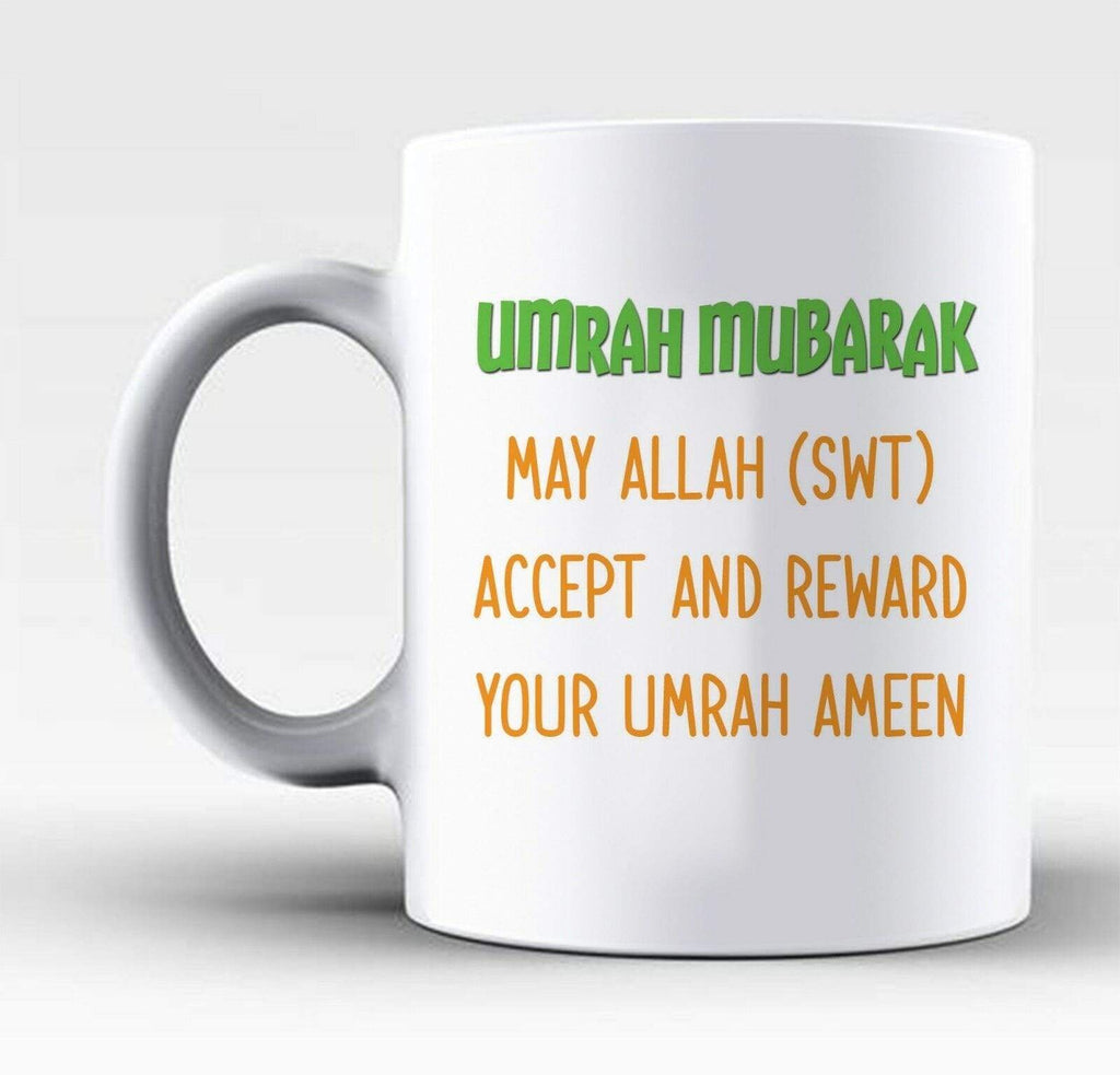 Umrah Mubarak Islamic Muslim Drink Cup Glass Coffee Tea Mug Gift Present 2