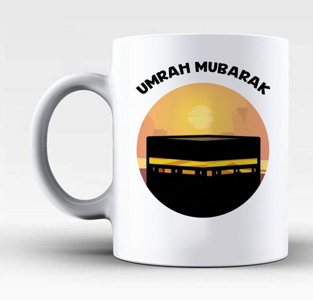 Umrah Mubarak Islamic Muslim Drink Cup Glass Coffee Tea Mug Gift Present 5