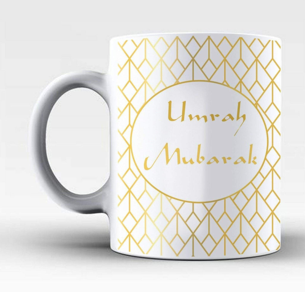 Umrah Mubarak Islamic Muslim Drink Cup Glass Coffee Tea Mug Gift Present 2