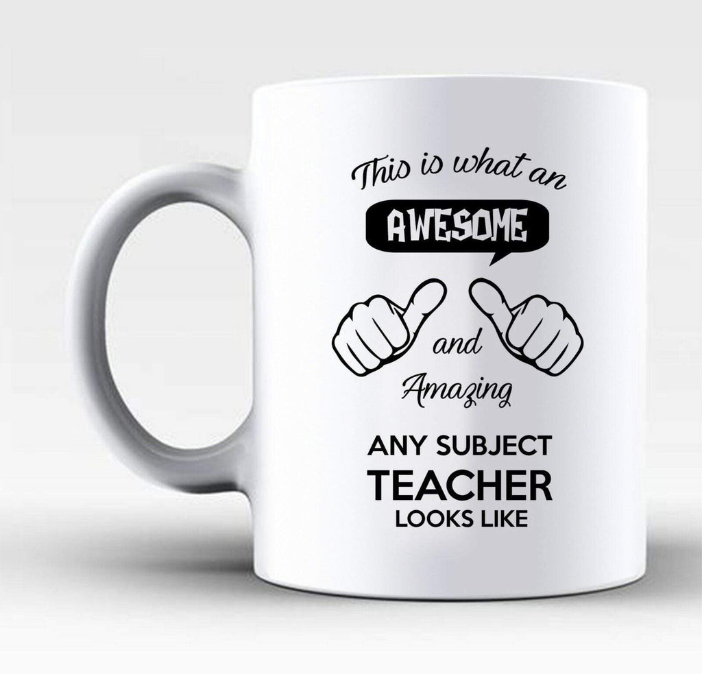 This Is What An Awesome Music PE Art & Design Teacher Looks Like Mugs Gift