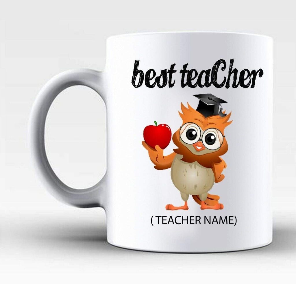 Personalised Best Teacher Mug Cup Gift Retiring Thank You Present From Pupil