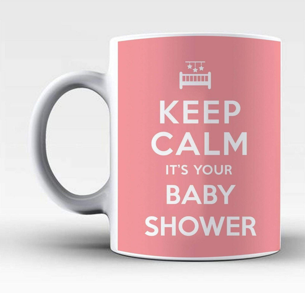 Keep Calm Its A Boy Girl Twins Baby Shower Party Drink Glass Mugs Gift Present