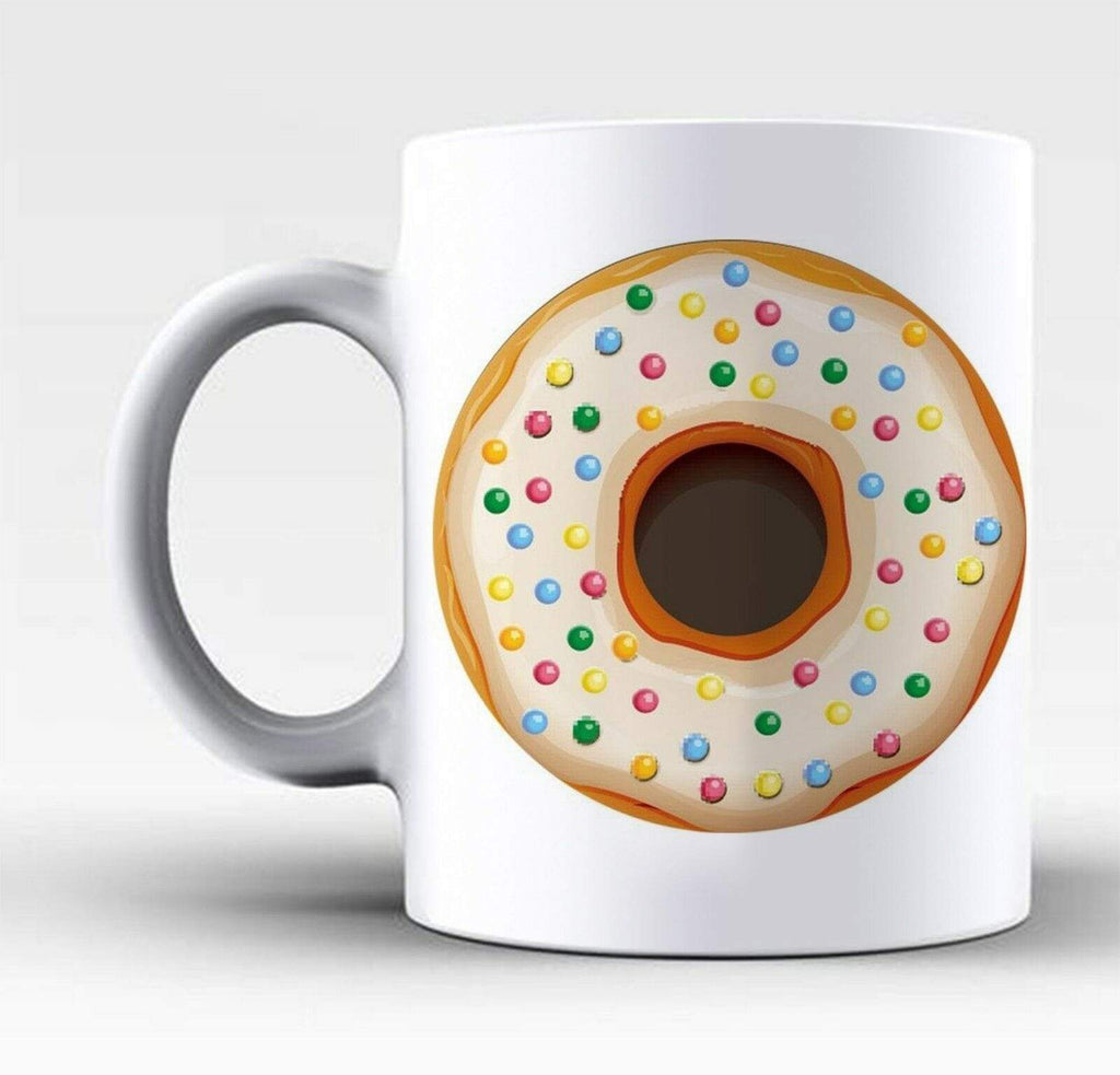 New Perfect Ideal Tea Coffee Mug Gift Present Sweet Doughnut Print Drink Glass 3