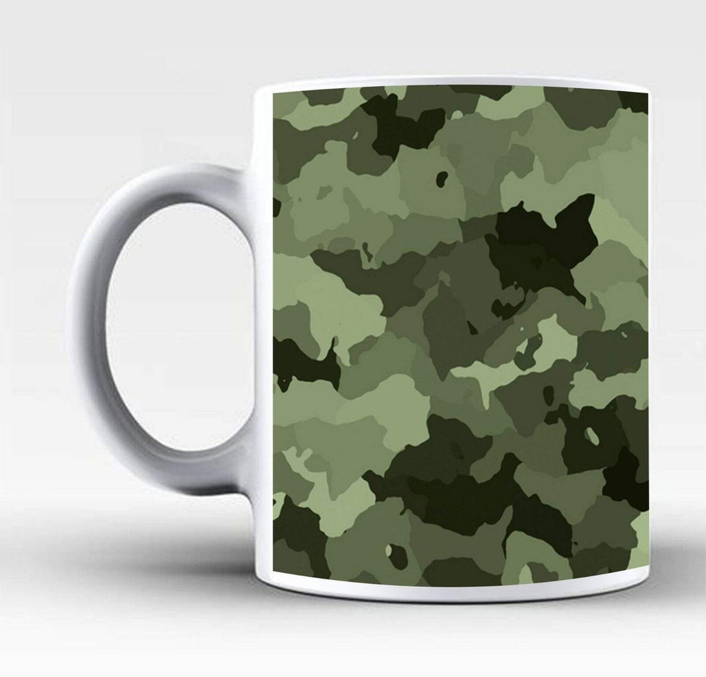 New Perfect Ideal Tea Coffee Mug Gift Present Camouflage Army Print Drink Glass