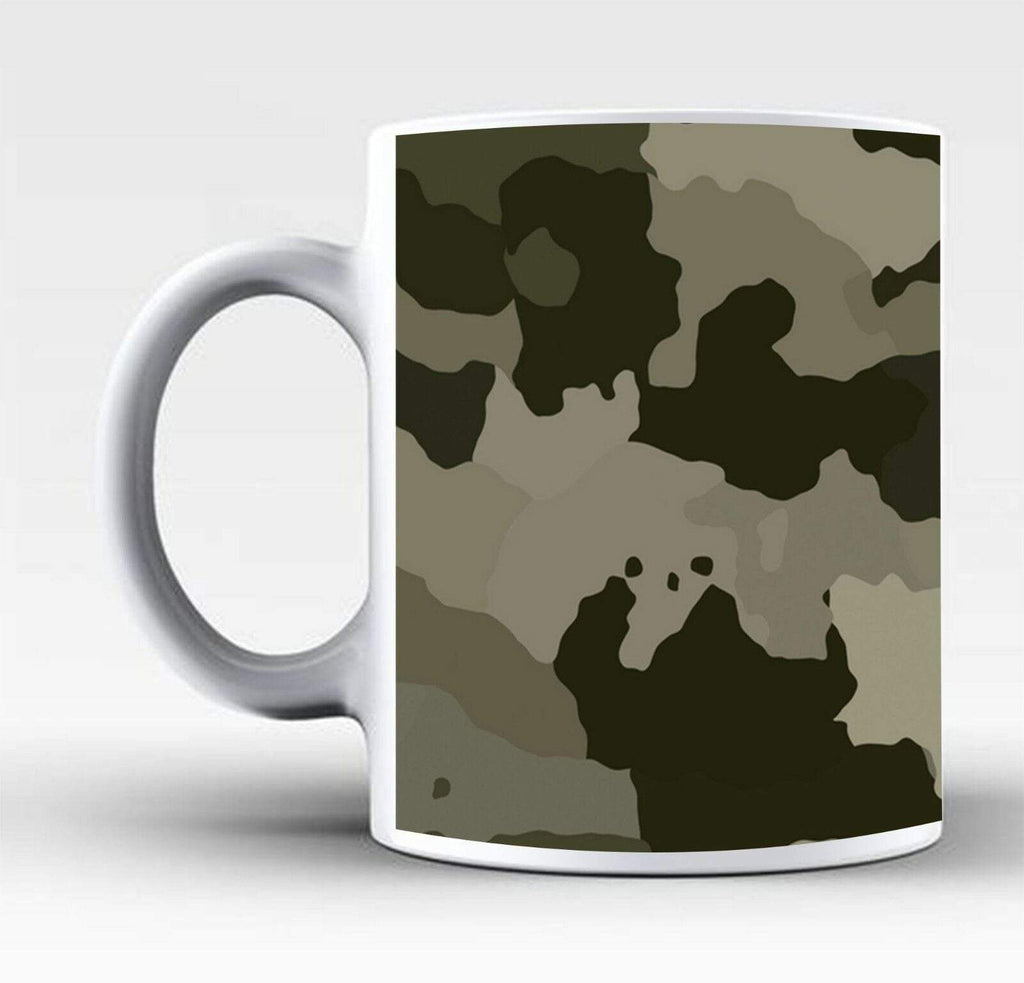 New Perfect Ideal Tea Coffee Mug Gift Present Camouflage Army Print Drink Glass