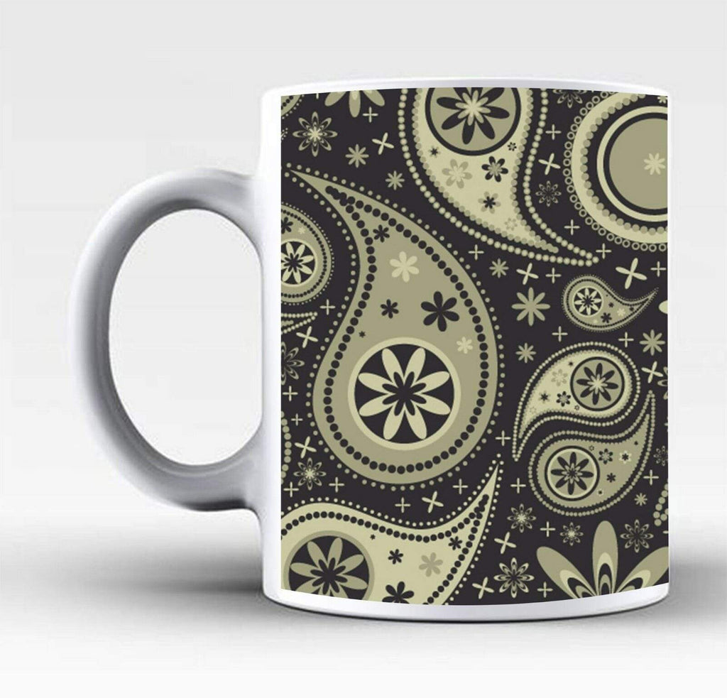 New Ideal Tea Coffee Mug Gift Present Floral Aztec Black & White Drink Glass 3