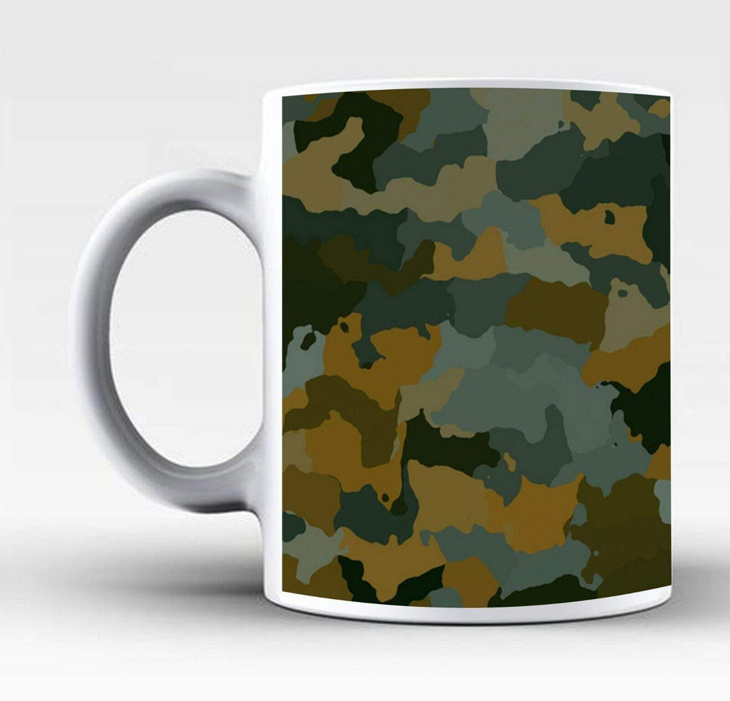 New Perfect Ideal Tea Coffee Mug Gift Present Camouflage Army Print Drink Glass