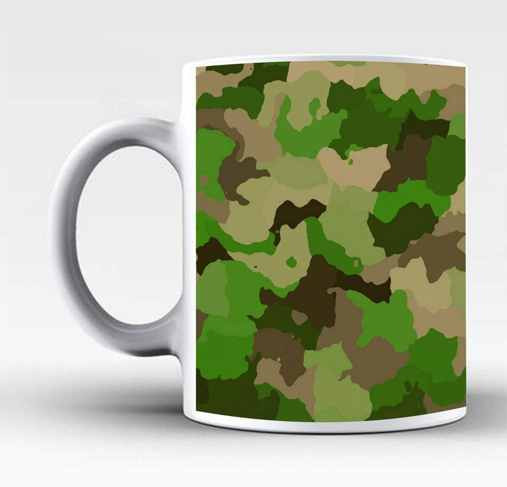 New Perfect Ideal Tea Coffee Mug Gift Present Camouflage Army Print Drink Glass