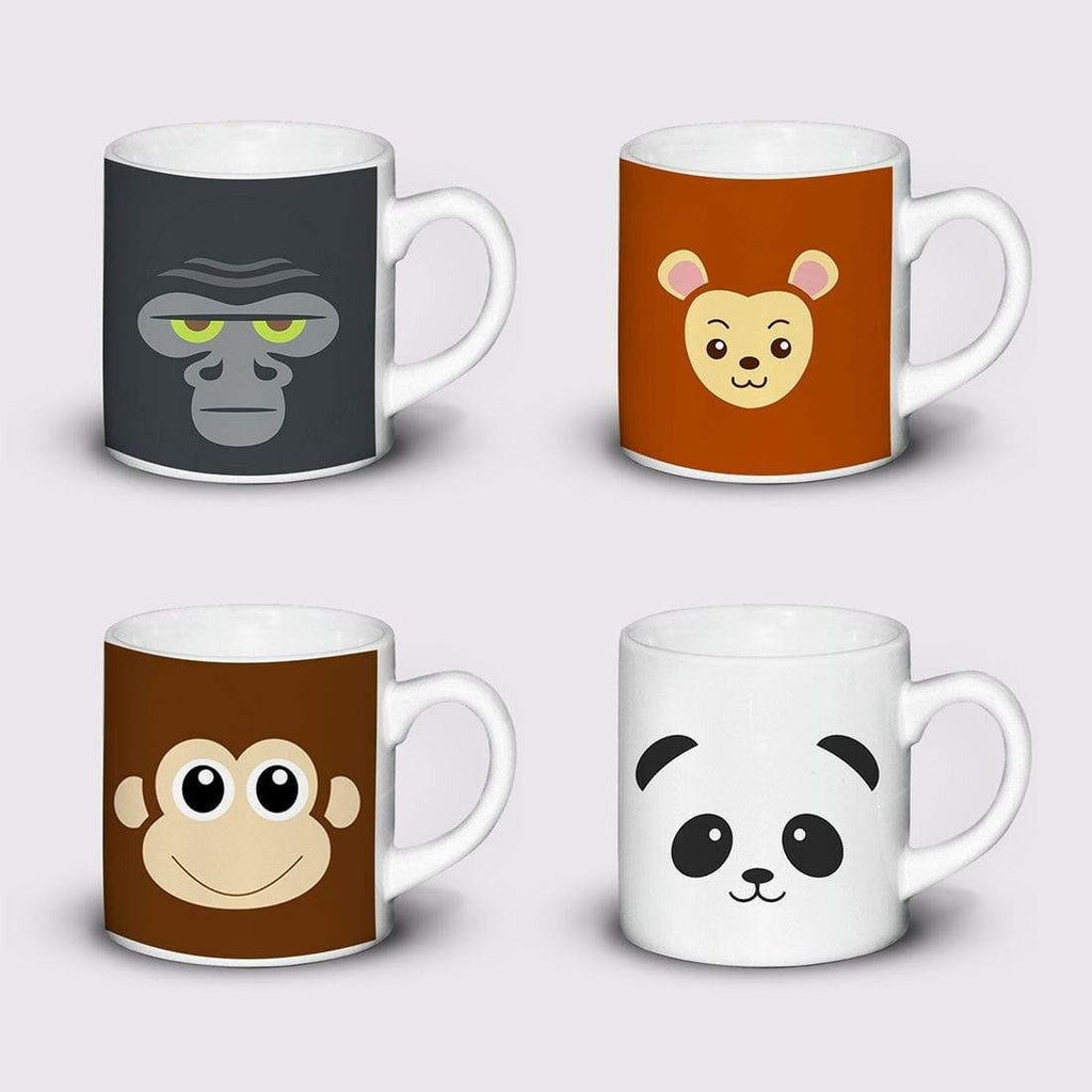 Animal Cute Tea Coffee Drink 6OZ Mug For Kids Children Cup Gift Monkey Panda