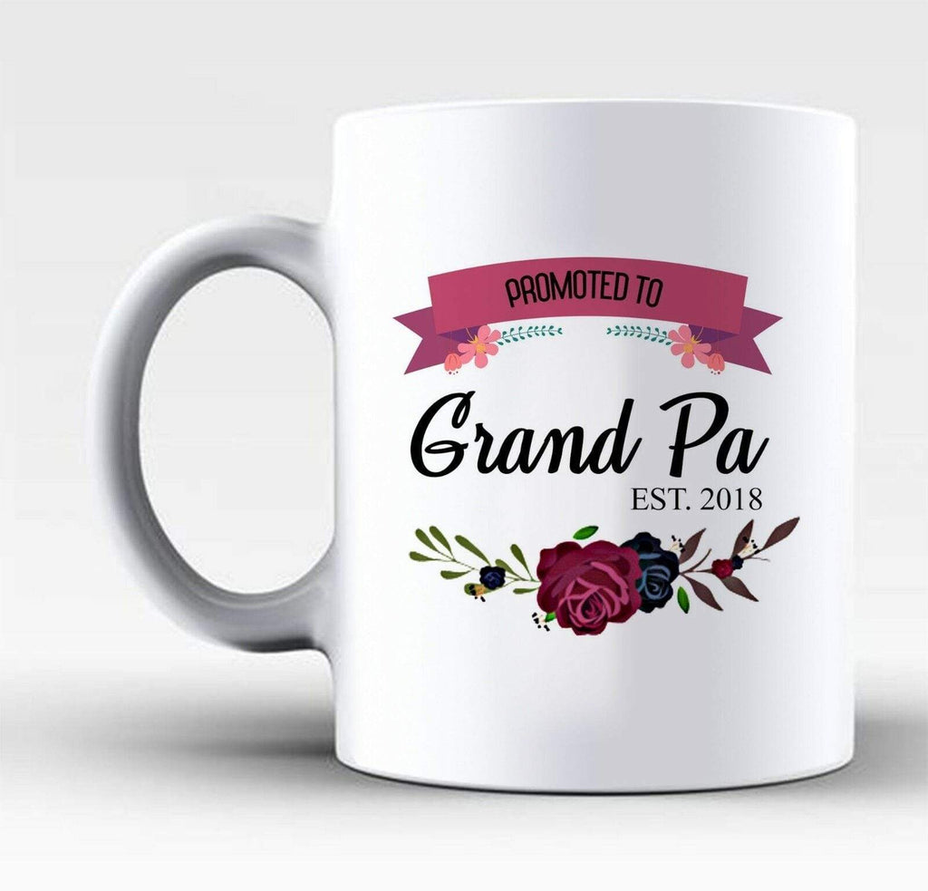 Grandma Grandpa Mugs Grandparents Family Loved Ones Cute Coffee Tea Glass Gift