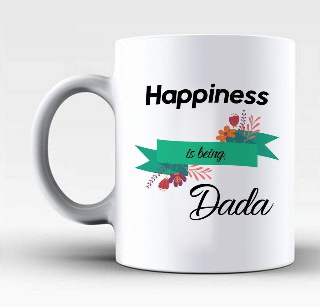 Happiness Is Being Dadi Dada Nani Nana Gran Granddad Mugs Coffee Tea Glass Gift