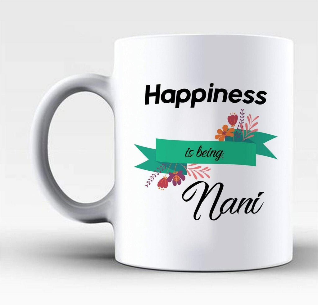 Happiness Is Being Dadi Dada Nani Nana Gran Granddad Mugs Coffee Tea Glass Gift