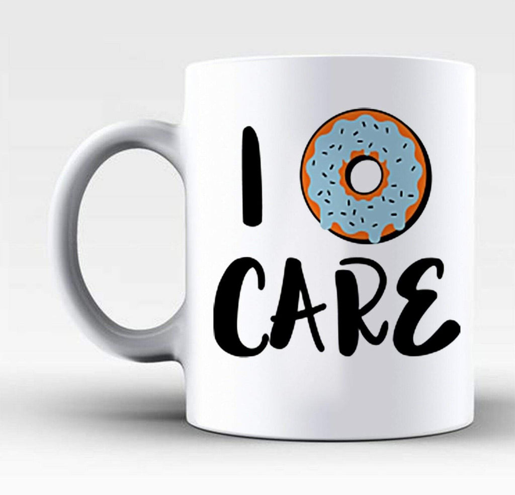 New I Donut Care Funny Doughnut Tea Coffee Mug Perfect Gift Present Drink Glass