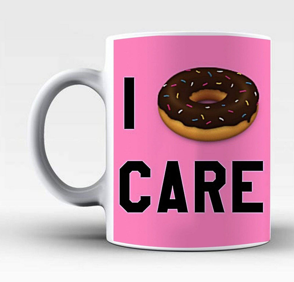 New I Donut Care Funny Doughnut Tea Coffee Mug Perfect Gift Present Drink Glass