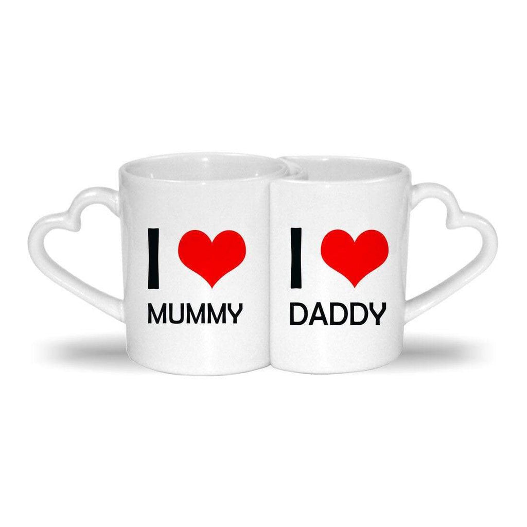 Set Of 2 His Hers Soul Mate Hugs Kisses For Mum Dad Anniversary Couples Mugs 2