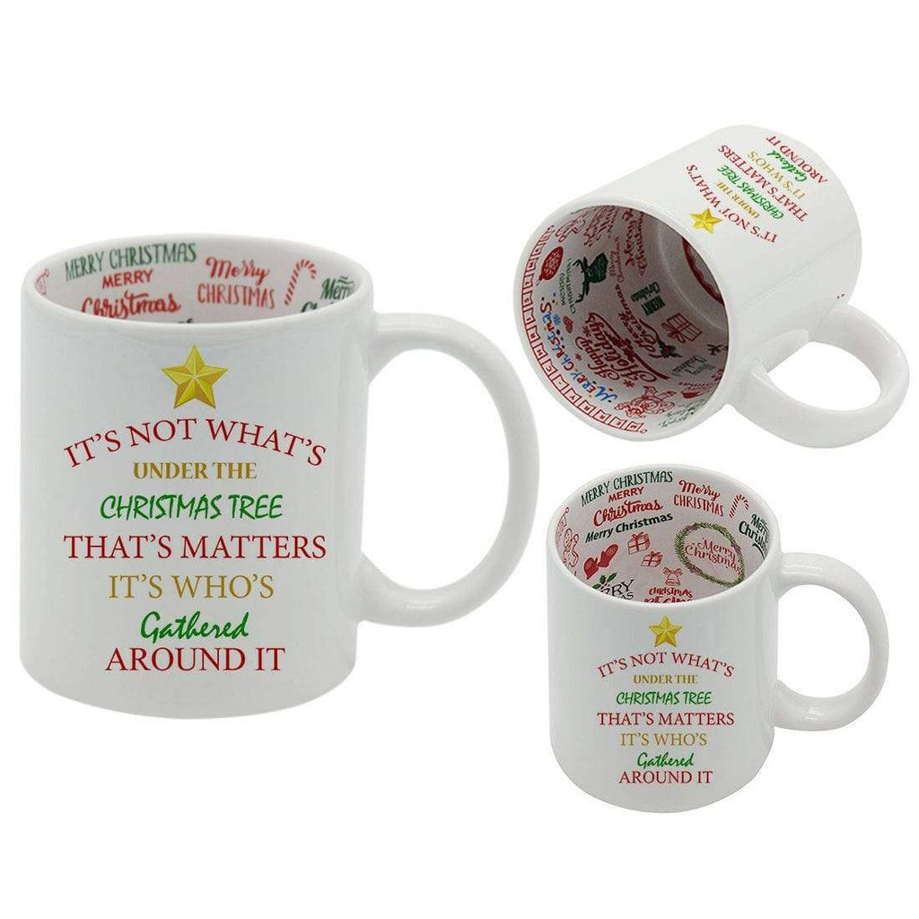 I Love Christmas Festive Graffiti Santa Drink Cup Glass Coffee Tea Mug Gift 2