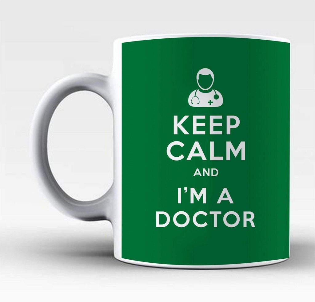 Keep Calm I'm British I'm A Doctor Boss Funny Drink Glass Mugs Gift Present