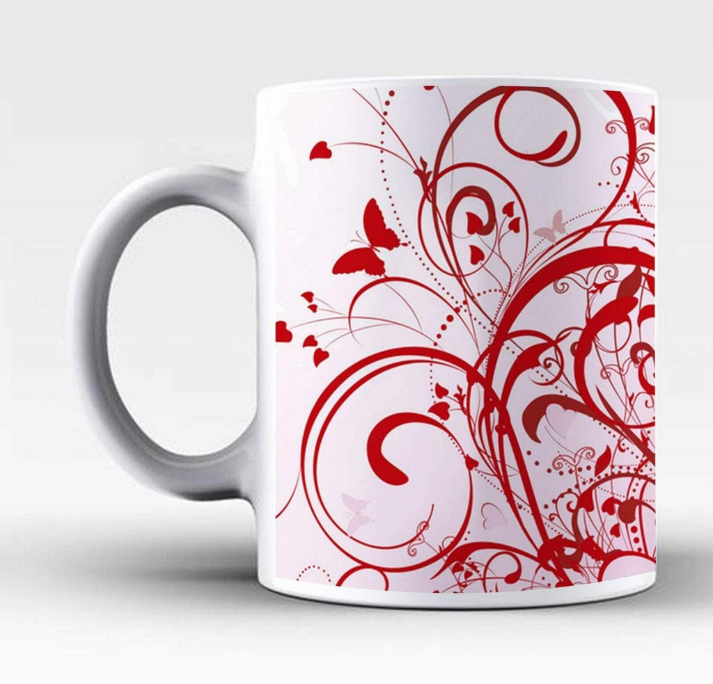 New Perfect Ideal Tea Coffee Mug Gift Present Floral Print Design Drink Glass 2