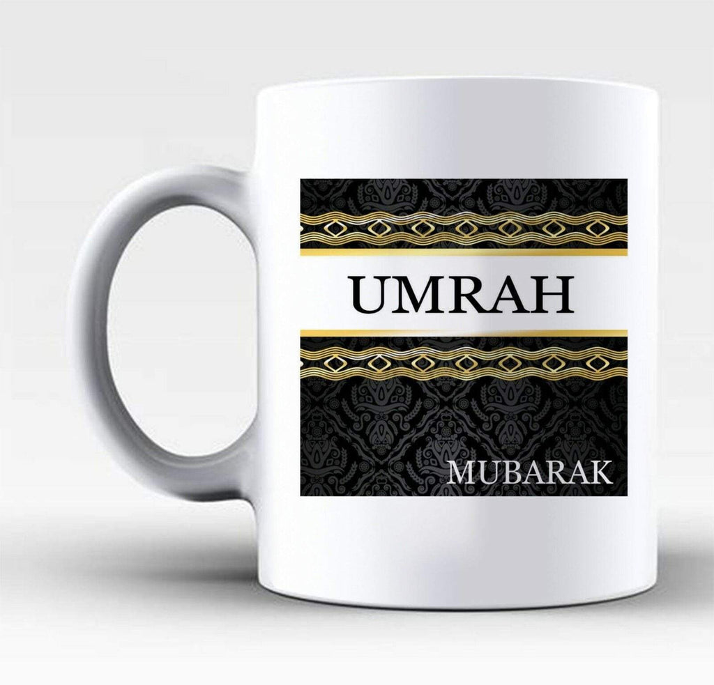 Umrah Mubarak Islamic Muslim Drink Mug Cup Coffee And Card SET Gift Present 4