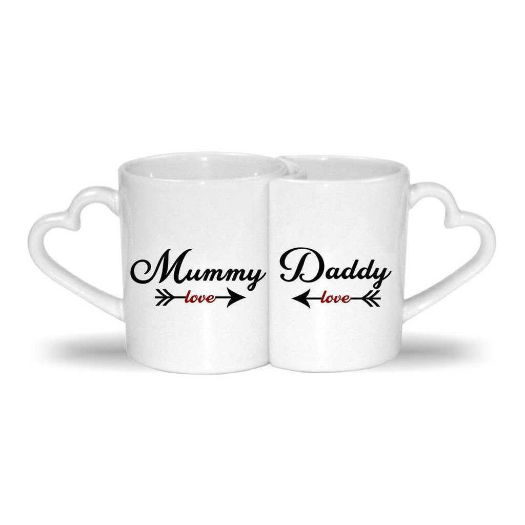 Set Of 2 His Hers Soul Mate Hugs Kisses For Mum Dad Anniversary Couples Mugs 2