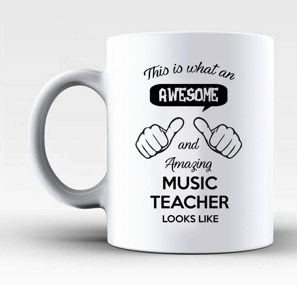 This Is What An Awesome Music PE Art & Design Teacher Looks Like Mugs Gift