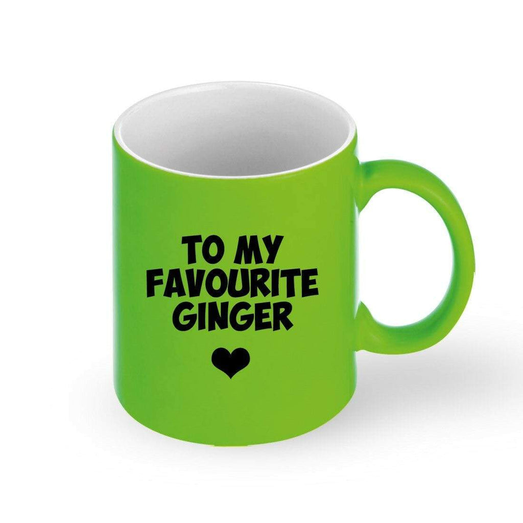 To My Favourite Ginger Jokes Neon Drink Cup Glass Coffee Tea Mug Gift Present