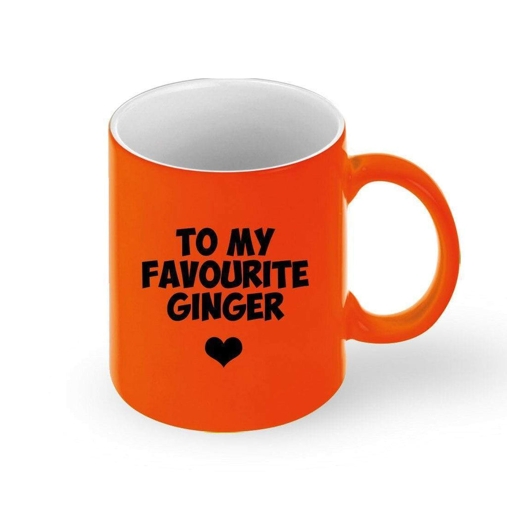 To My Favourite Ginger Jokes Neon Drink Cup Glass Coffee Tea Mug Gift Present