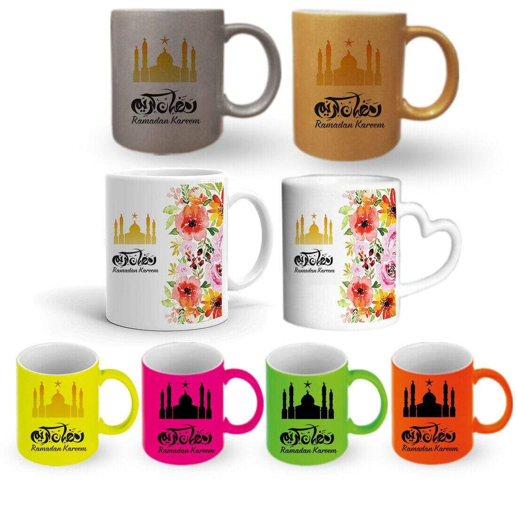 Ramadan Kareem Gift Present Mug Glass Cup Gift With Or Without A Coaster Set D2