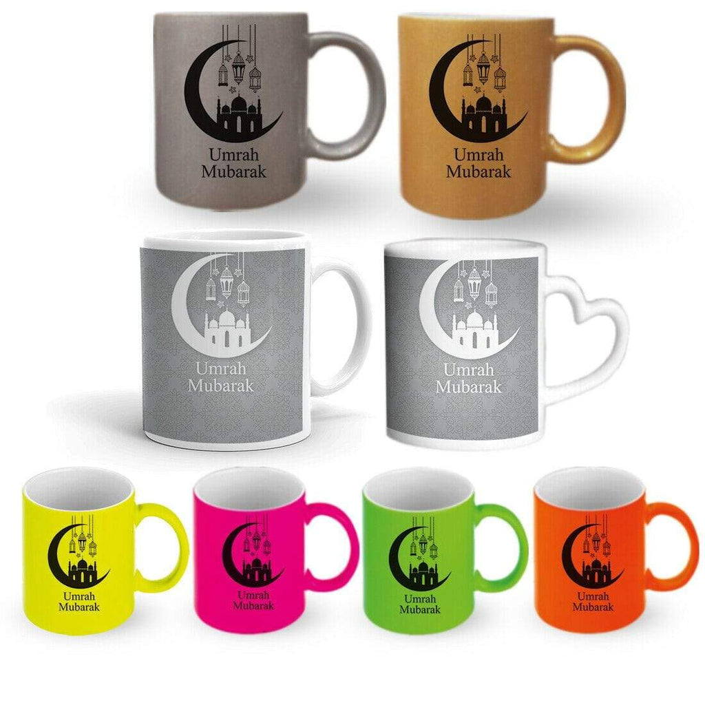Umrah Mubarak Gift Present Mug Glass Cup Tea Gift With Or Without A Coaster Set5