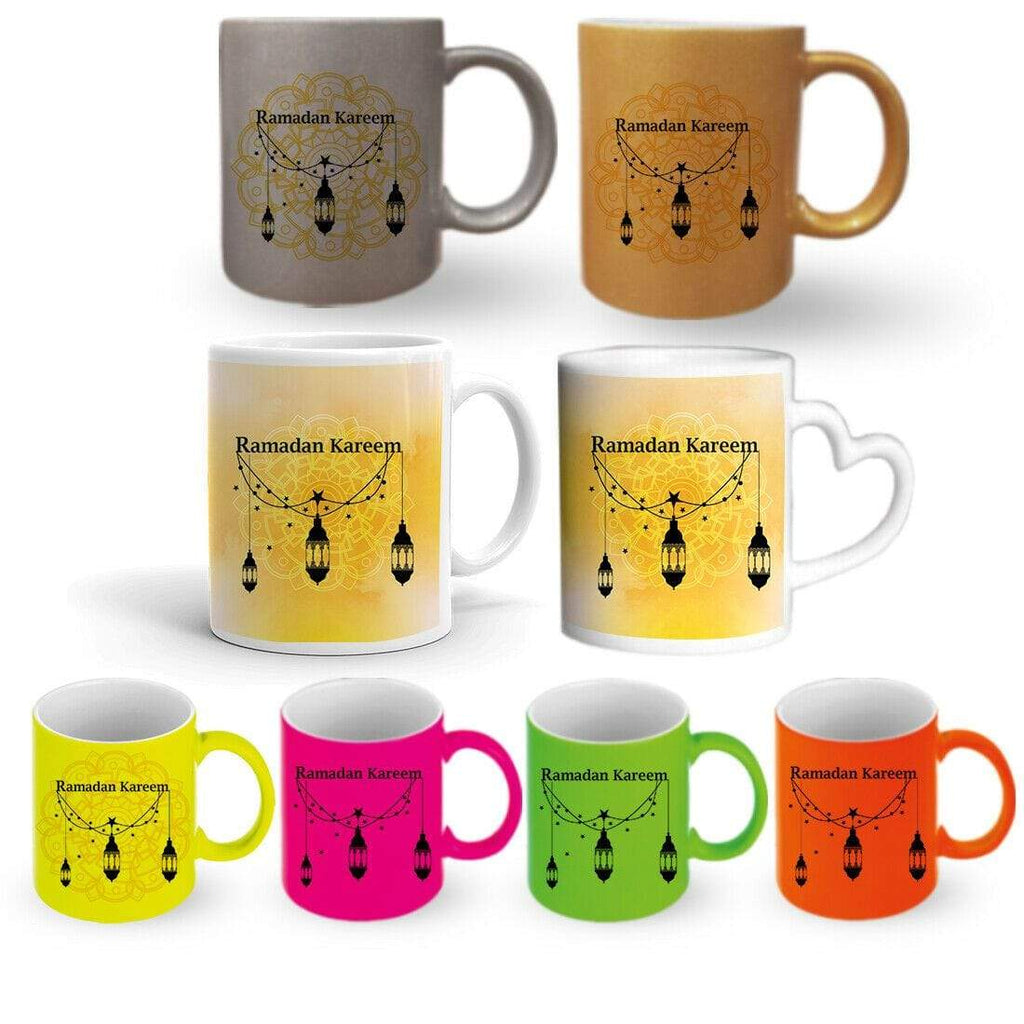 Ramadan Kareem Gift Present Mug Glass Cup Gift With Or Without A Coaster Set D2