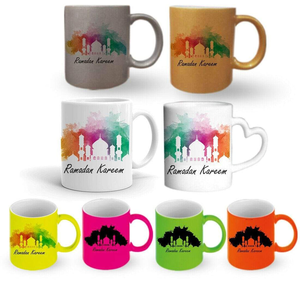 Ramadan Kareem Gift Present Mug Glass Cup Gift With Or Without A Coaster Set D5