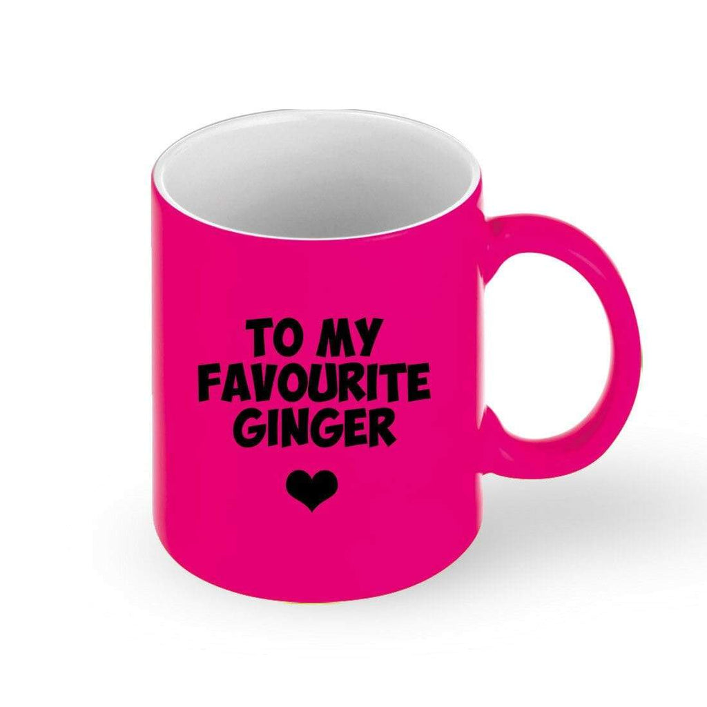 To My Favourite Ginger Jokes Neon Drink Cup Glass Coffee Tea Mug Gift Present